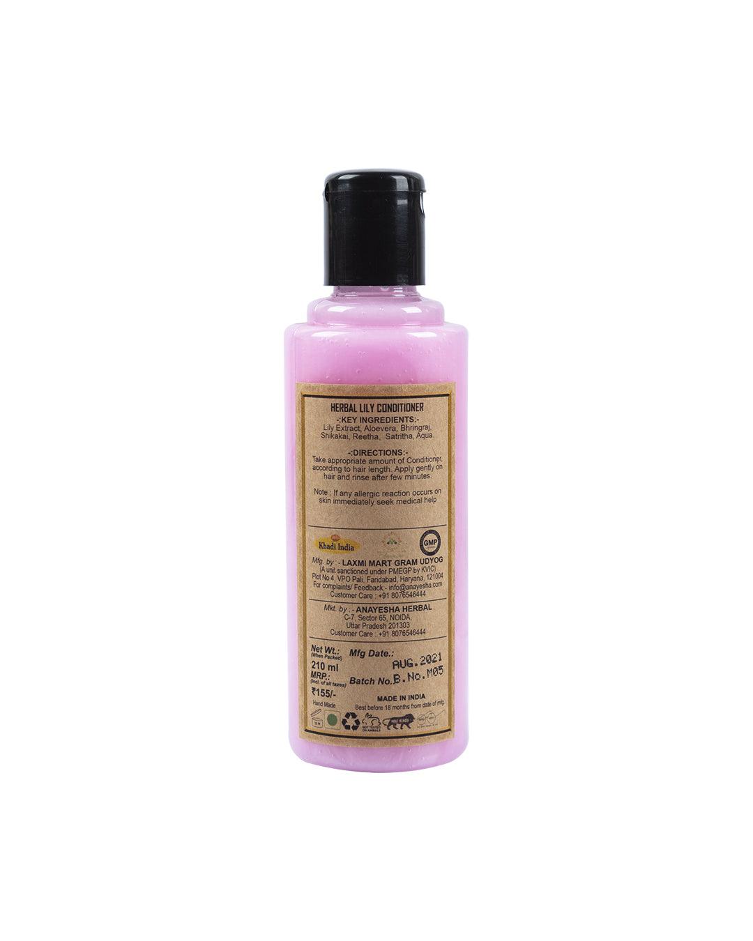 Khadi Mart Lily Conditioner (Each 210 mL) Pack Of 2 - MARKET 99