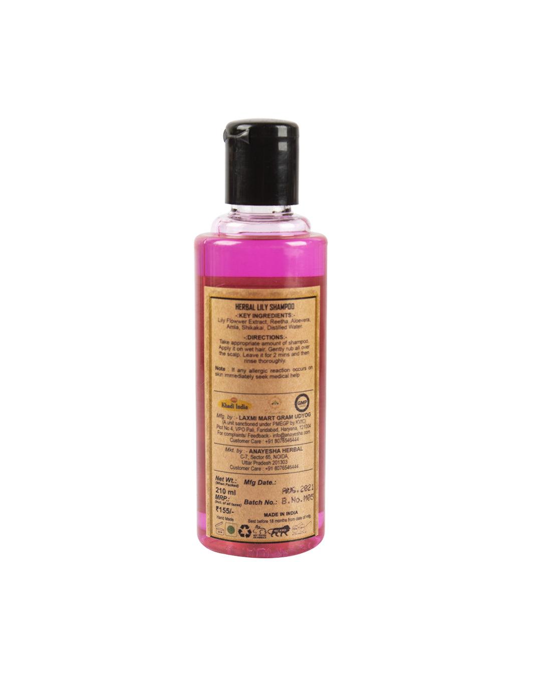 Khadi Mart Lily Shampoo 210 mL - MARKET 99