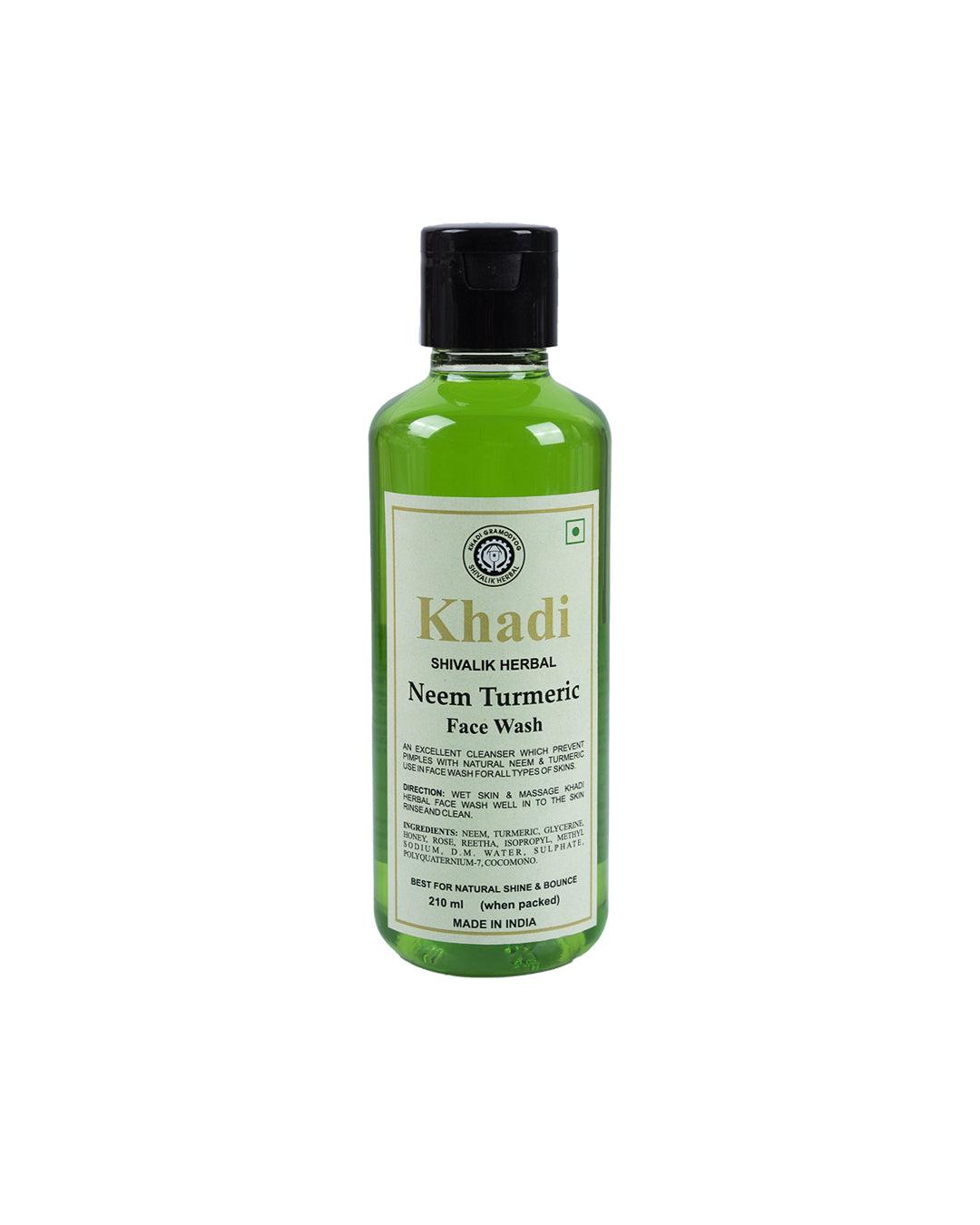 Khadi Neem Turmeric Face Wash, 210 mL - MARKET 99