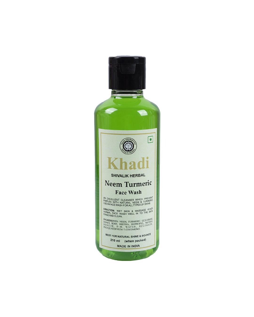 Khadi Neem Turmeric Face Wash (Pack Of 2, Each 210 mL ) - MARKET 99