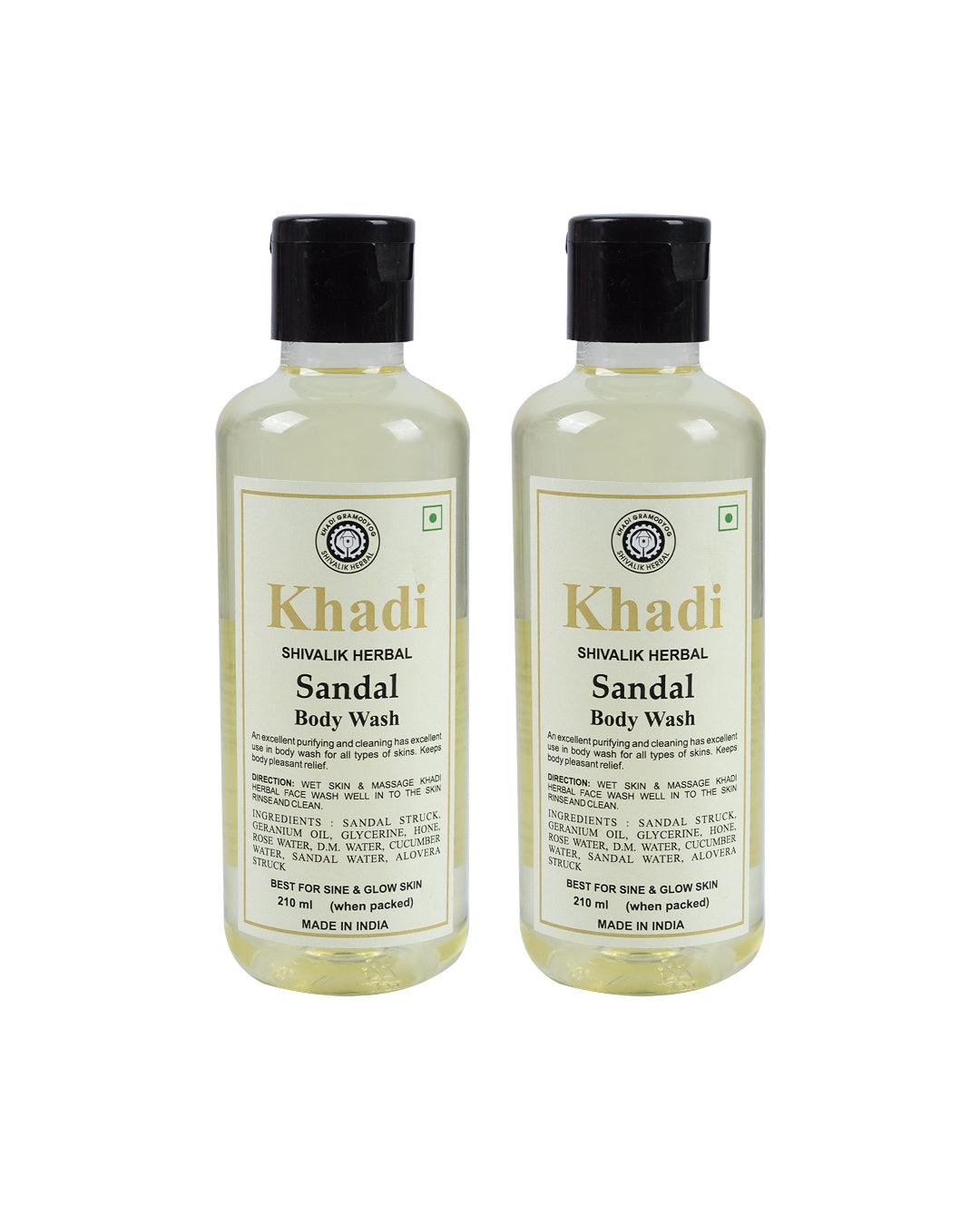 Khadi Sandal Body Wash (Pack Of 2, Each 210 mL ) - MARKET 99