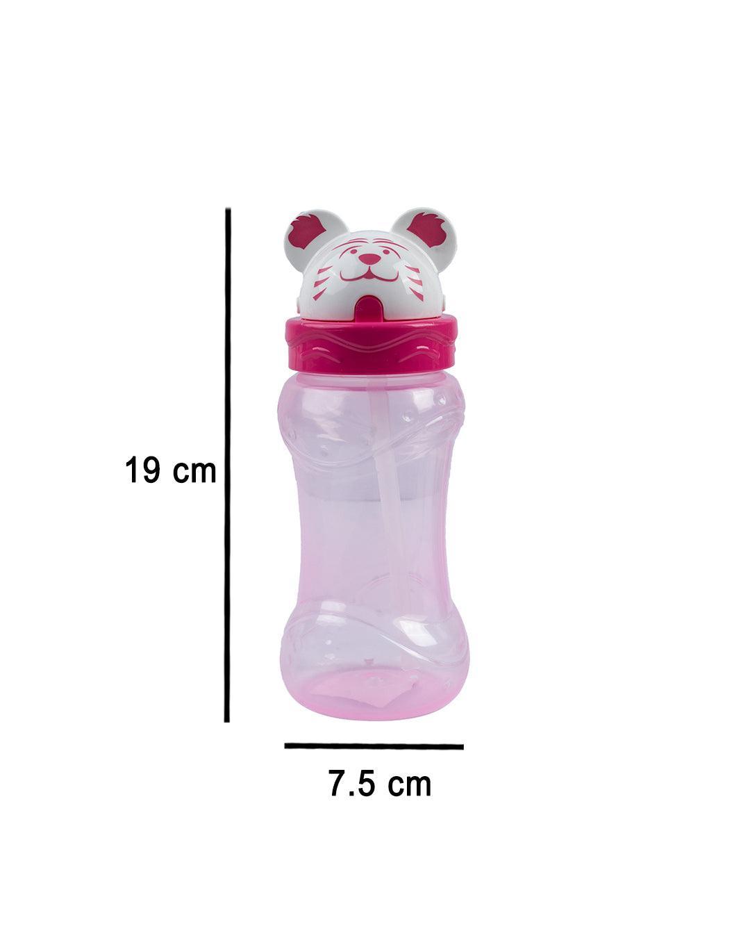 Kids Sipper Bottle, Pink, Plastic, 380 mL - MARKET 99