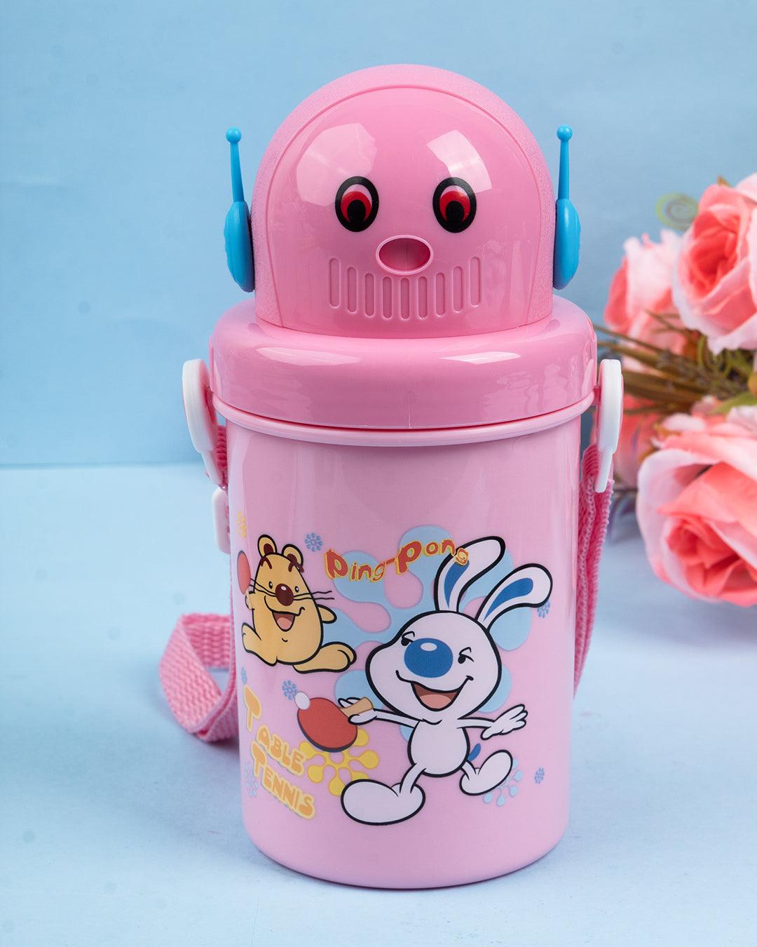 Kids Sipper Bottle, Pink, Plastic, 450 mL - MARKET 99