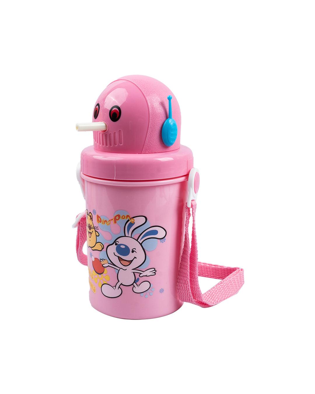 Kids Sipper Bottle, Pink, Plastic, 450 mL - MARKET 99