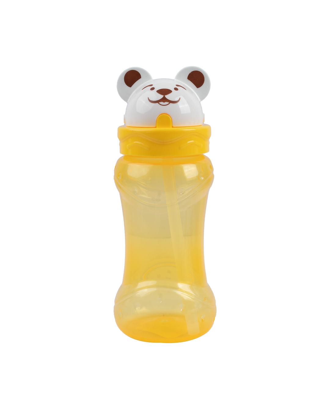 Kids Sipper Bottle, Yellow, Plastic, 380 mL - MARKET 99