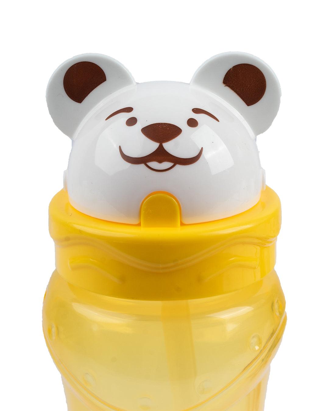 Kids Sipper Bottle, Yellow, Plastic, 380 mL - MARKET 99