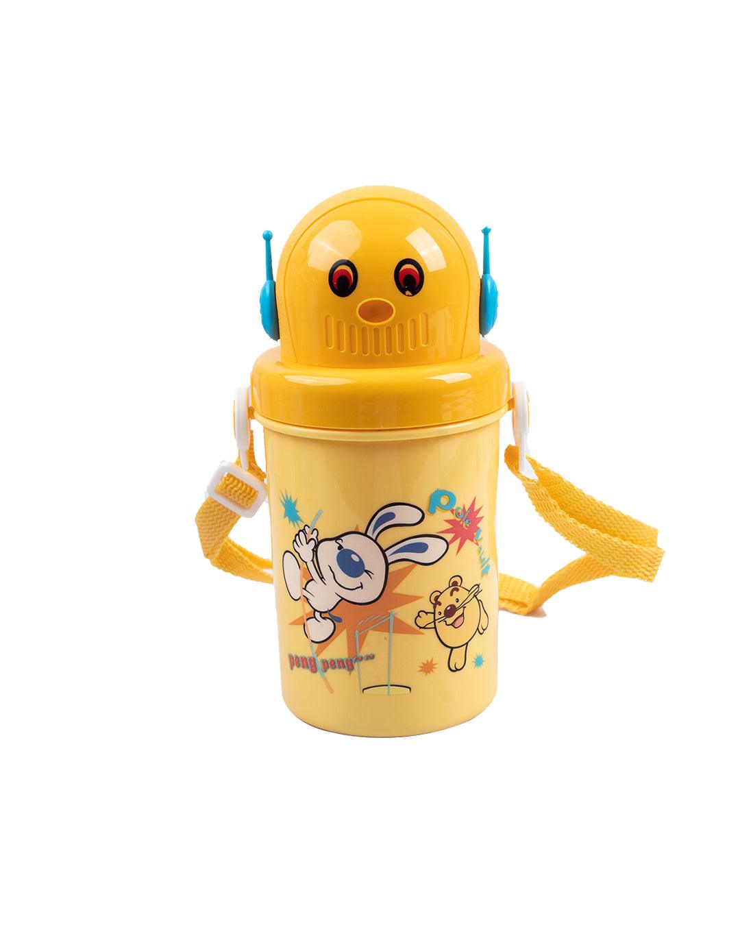 Kids Sipper Bottle, Yellow, Plastic, 450 mL - MARKET 99