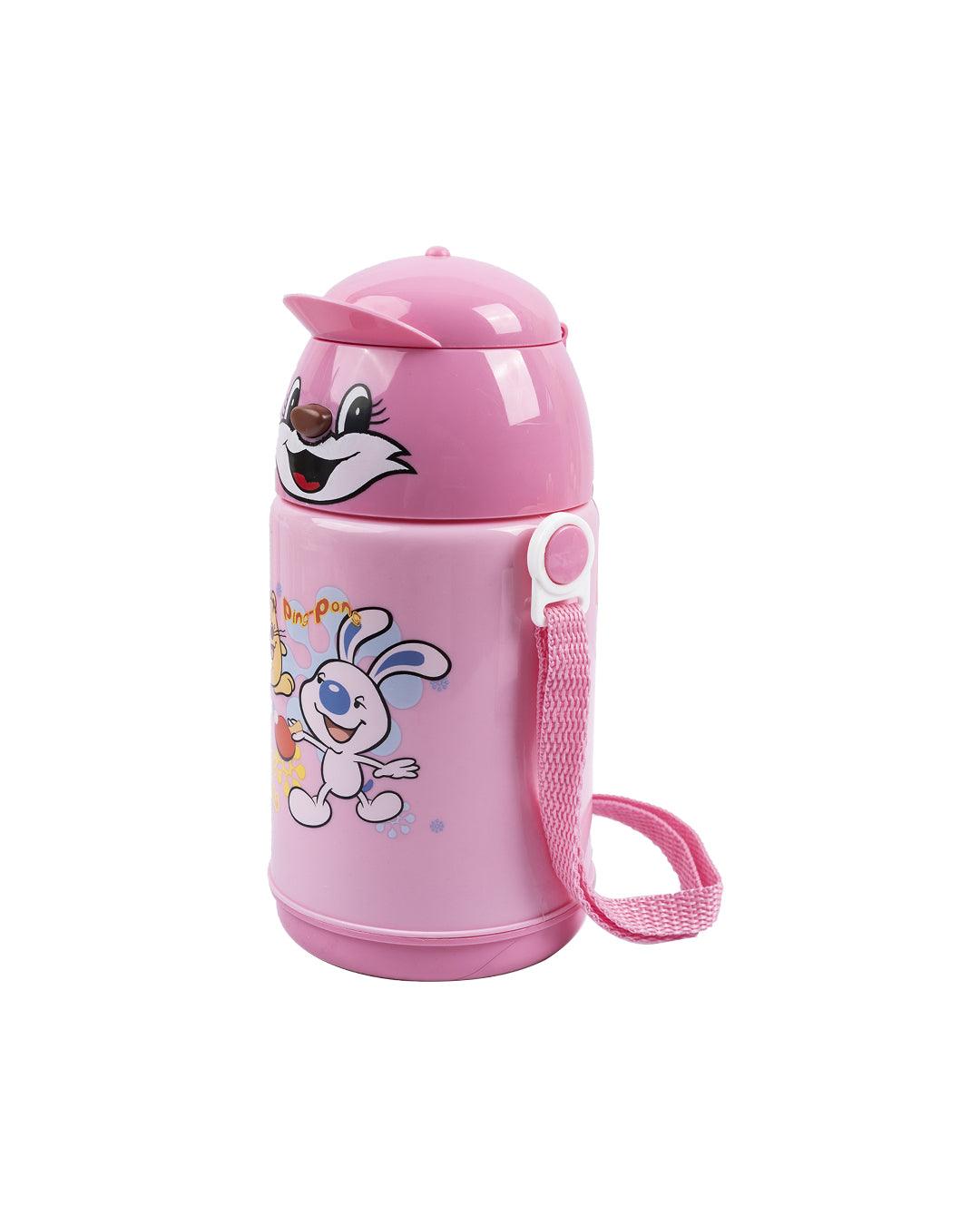 Kids Sipper Water Bottle, Pink, Plastic, 450 mL - MARKET 99