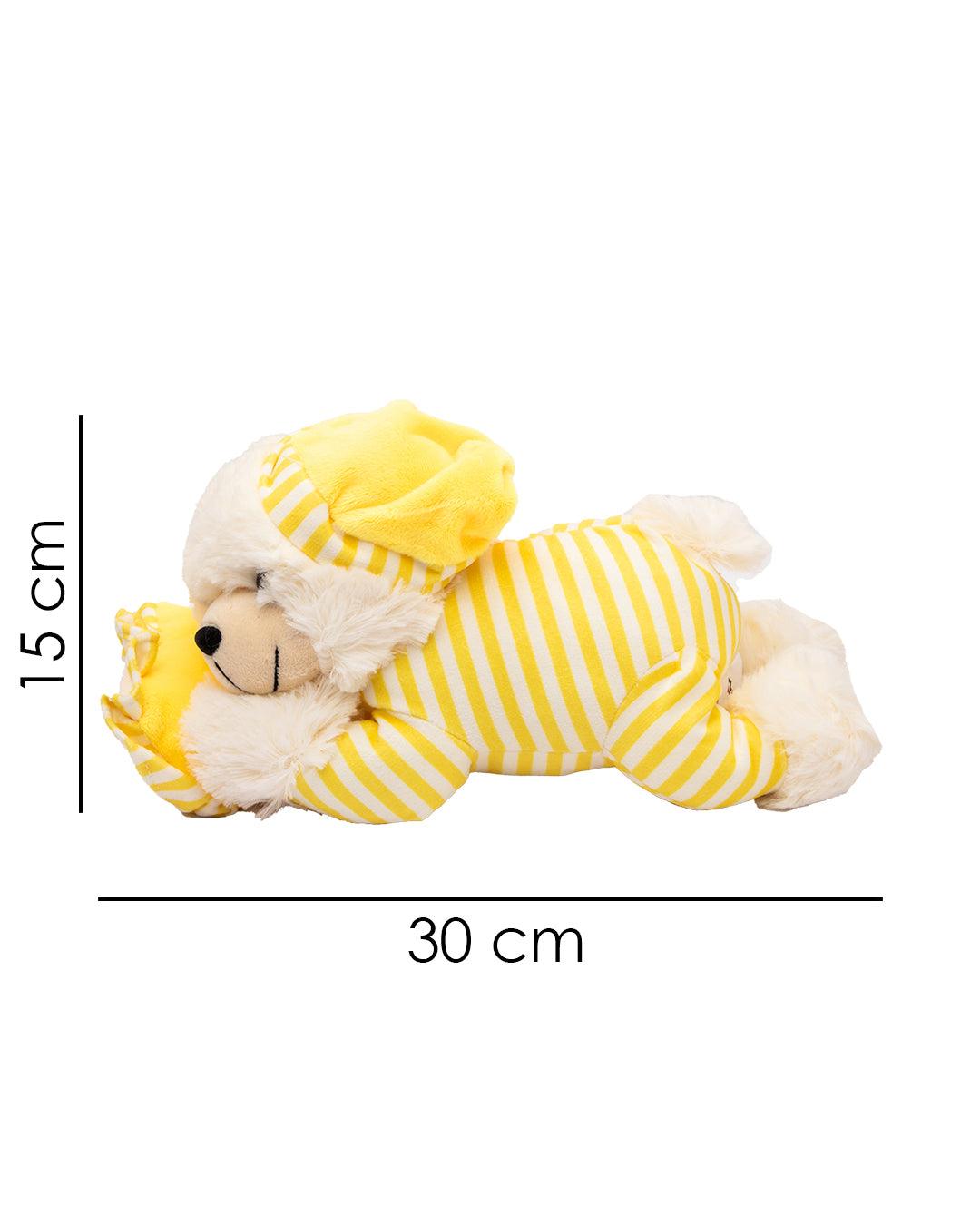 Kids Star Dreaming Bear, Plush Toy, Yellow, Polyester - MARKET 99