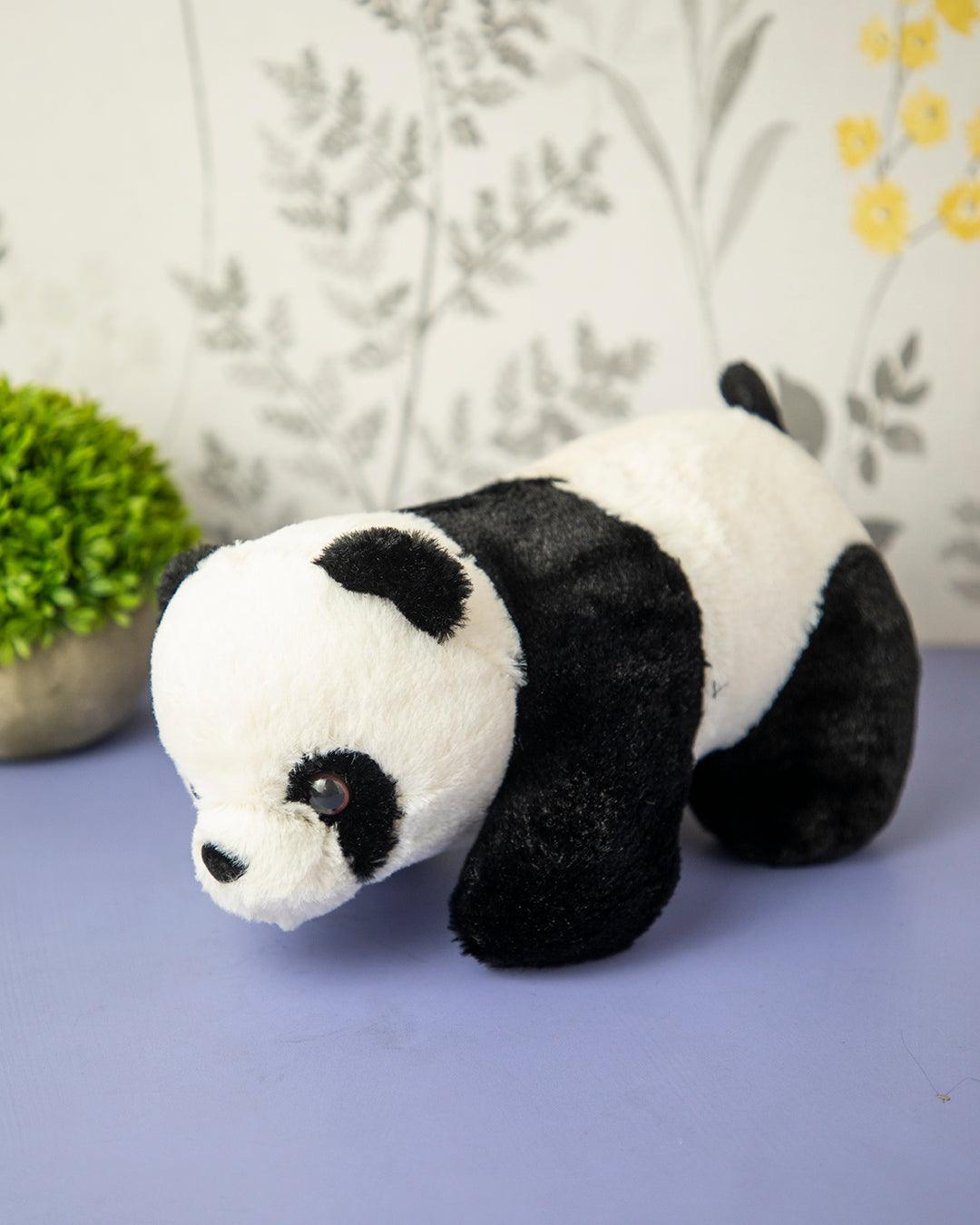 Kids Star Panda, Plush Toy, White & Black, Polyester - MARKET 99