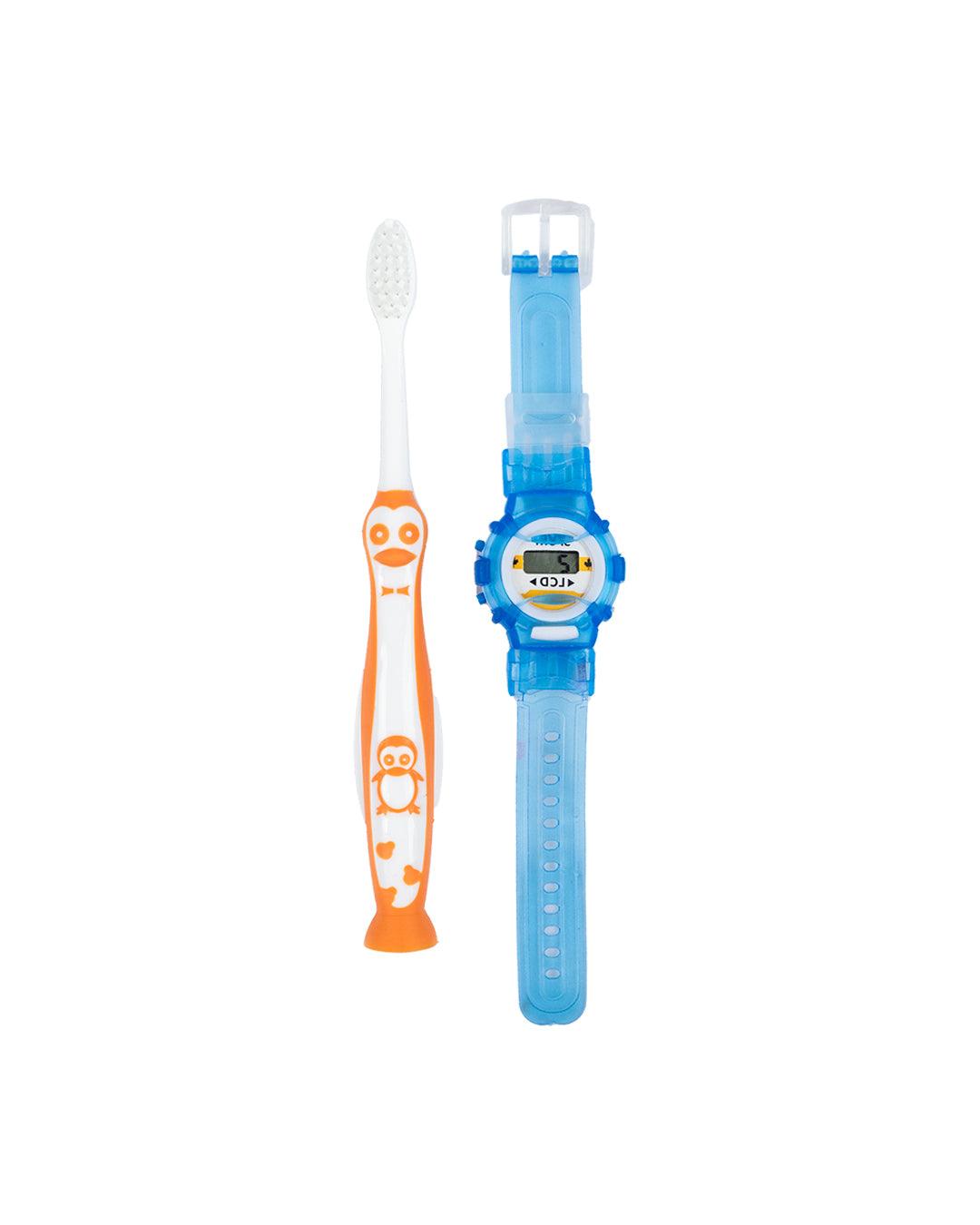 Kids Toothbrush, with Kid Watch, Blue, Plastic - MARKET 99