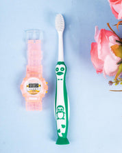 Kids Toothbrush, with Kid Watch, Orange, Plastic - MARKET 99