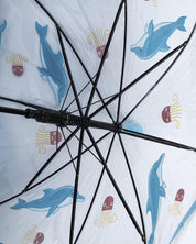 Kids Umbrella, Cartoon Print, Blue, Plastic - MARKET 99