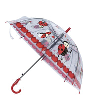 Kids Umbrella, Cartoon Print, Red, Plastic - MARKET 99