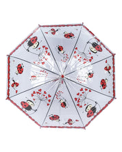 Kids Umbrella, Cartoon Print, Red, Plastic - MARKET 99