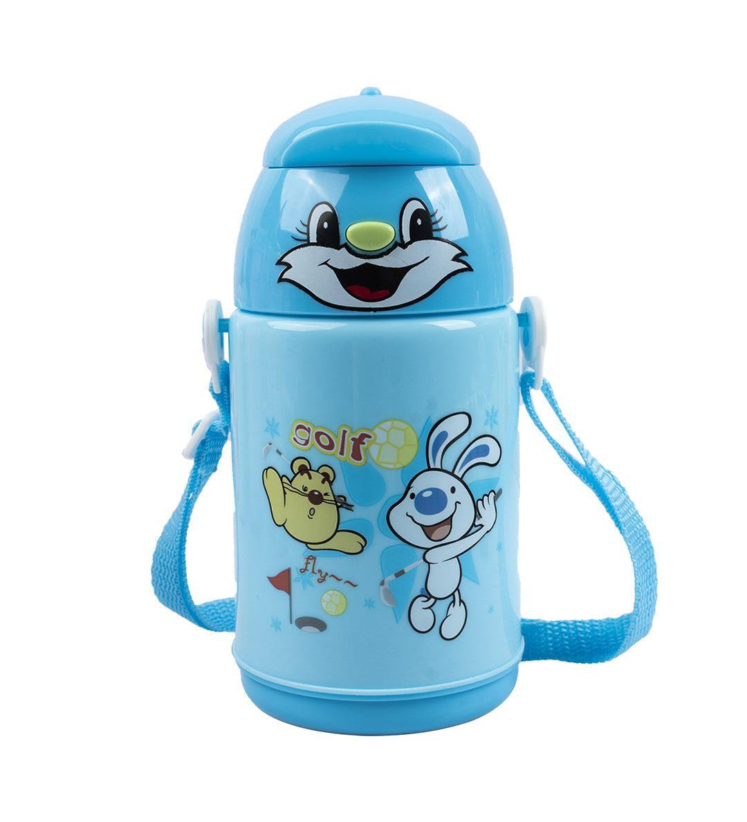Kids Water Bottle, Blue, Plastic, 450 mL - MARKET 99