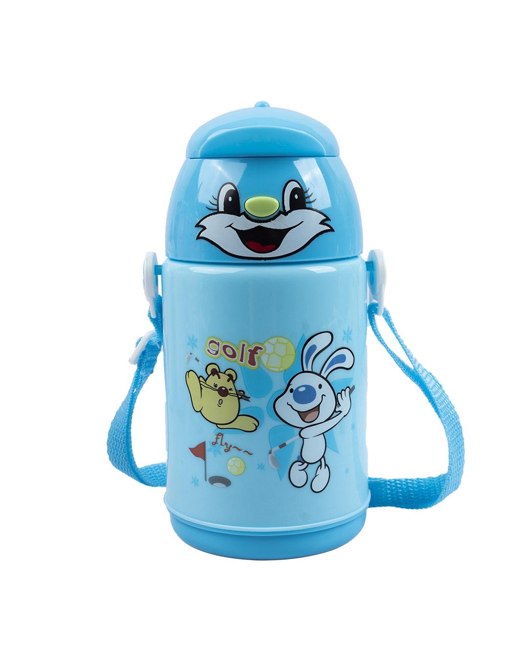 Kids Water Bottle, Blue, Plastic, 450 mL - MARKET 99