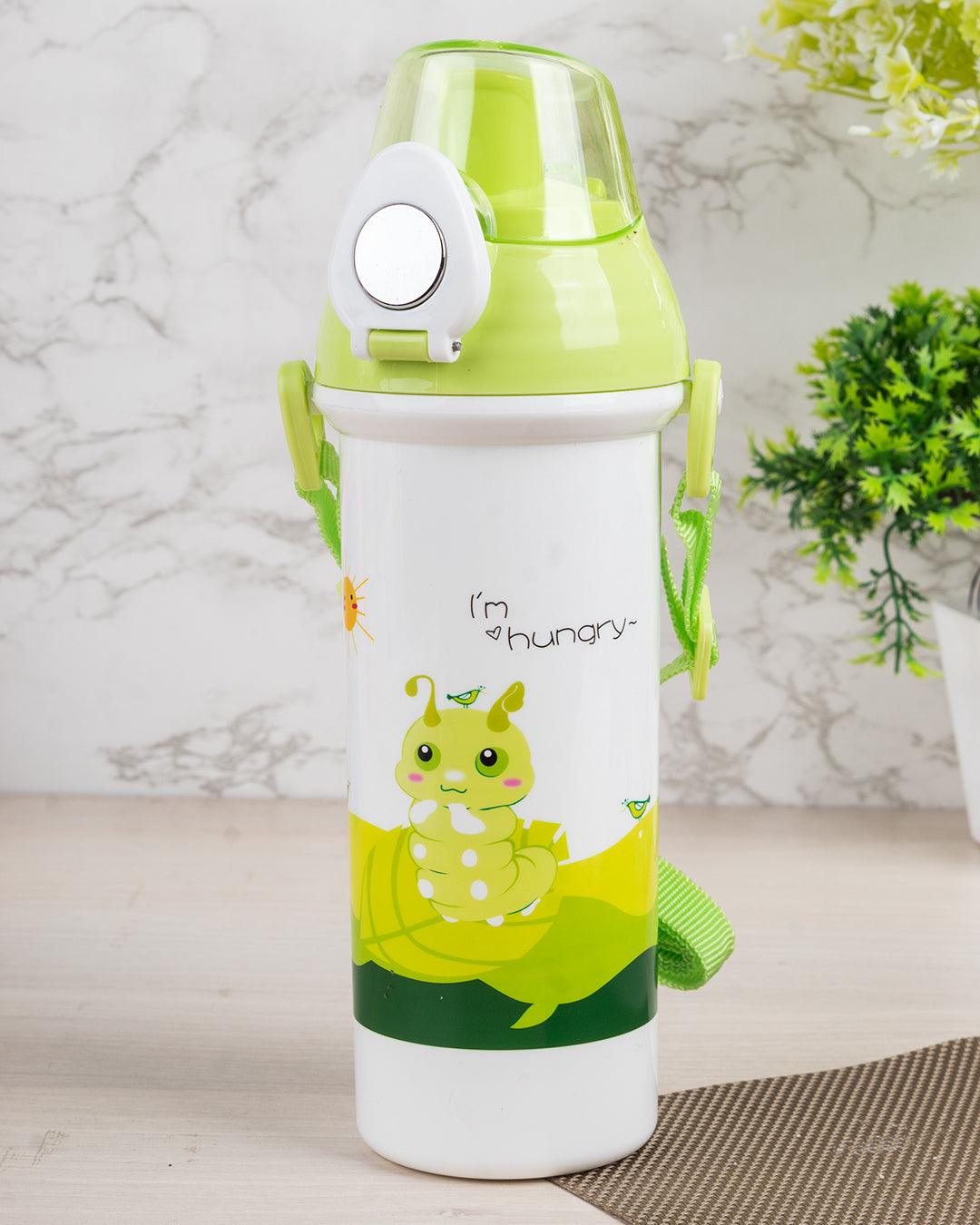 Kids Water Bottle, Green, Plastic, 550 mL - MARKET 99