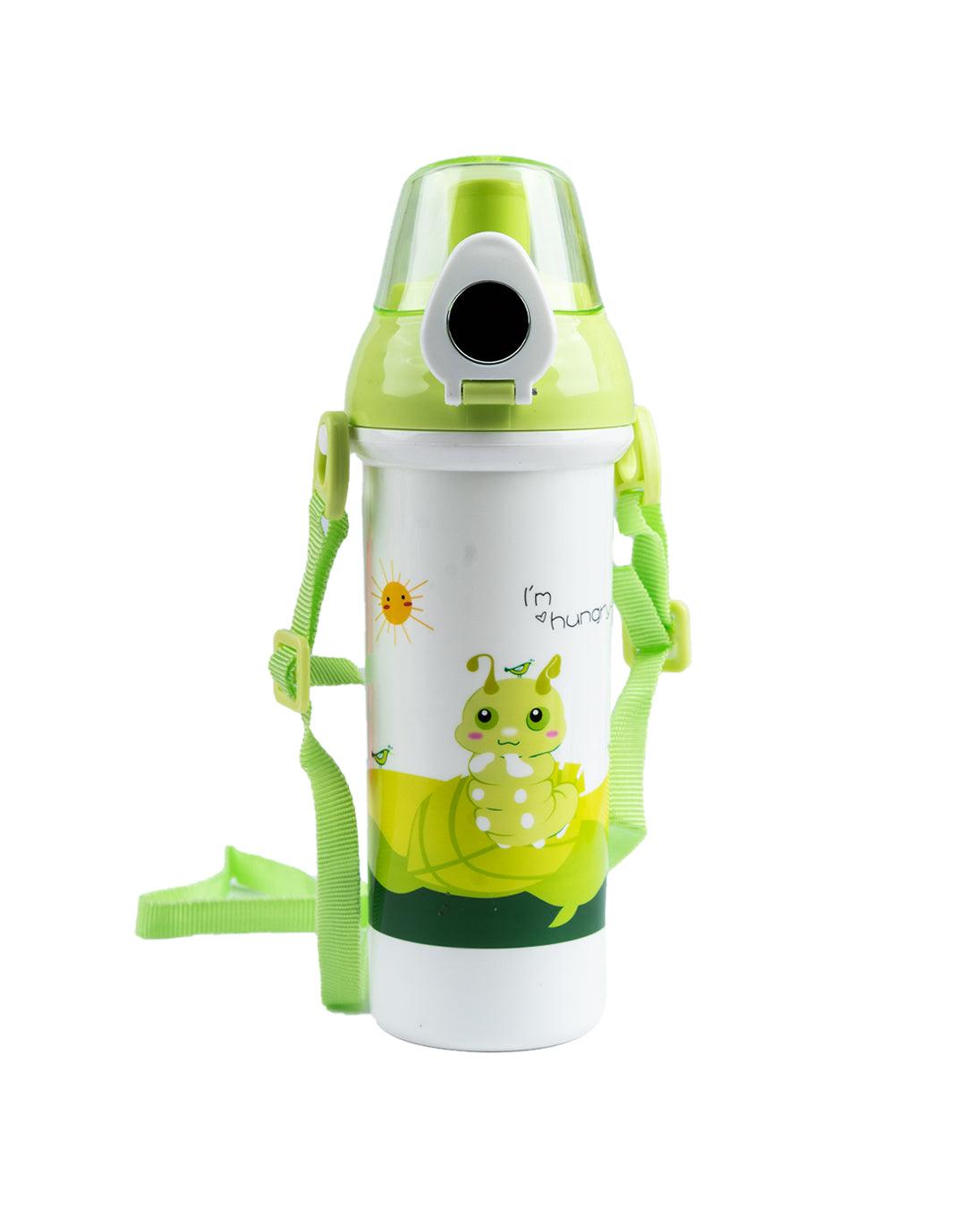 Kids Water Bottle, Green, Plastic, 550 mL - MARKET 99