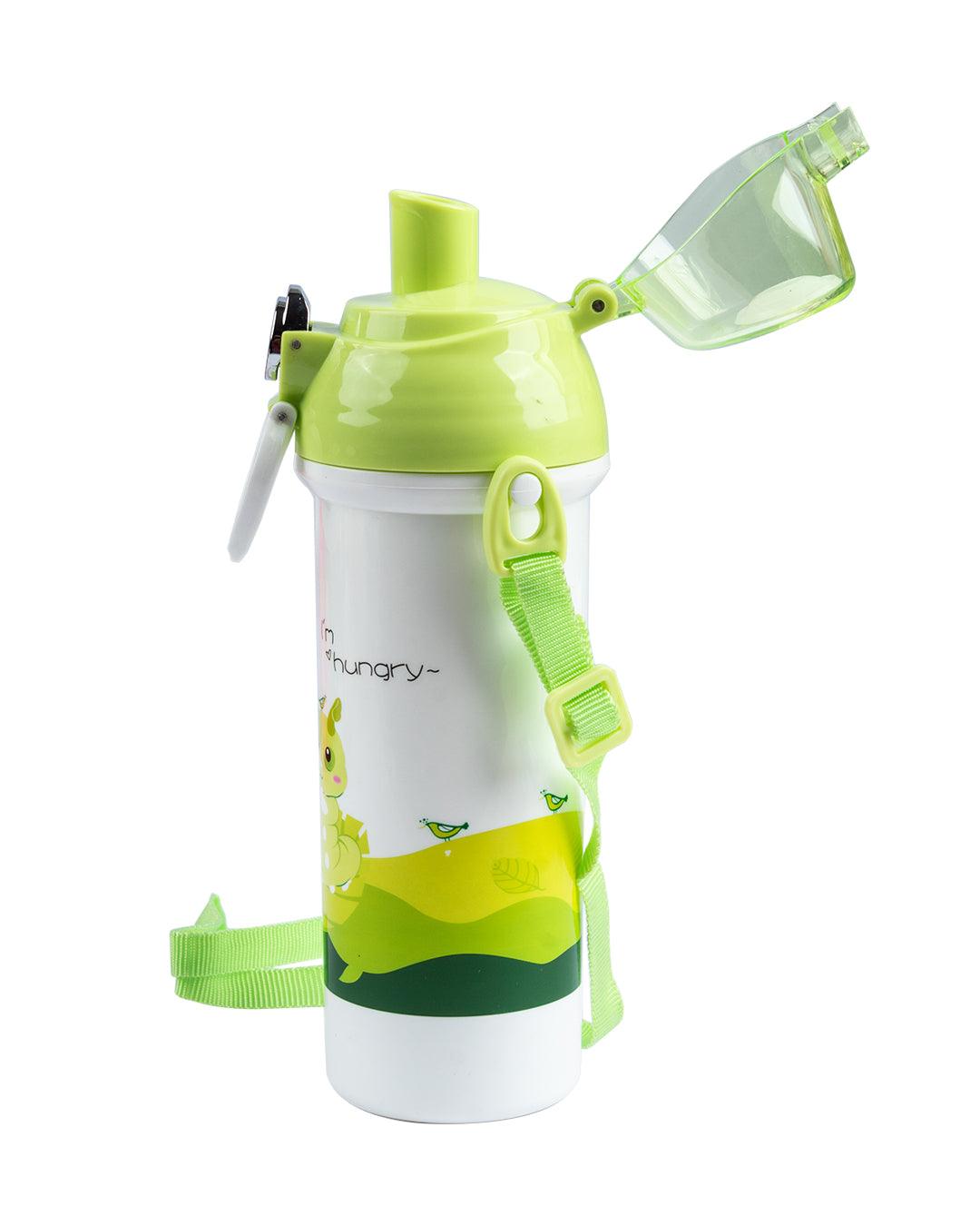 Kids Water Bottle, Green, Plastic, 550 mL - MARKET 99