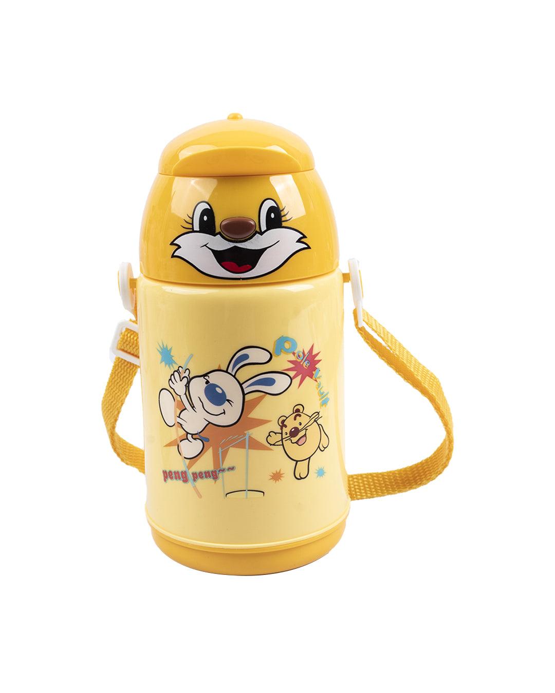 Kids Water Bottle, Yellow, Plastic, 450 mL - MARKET 99