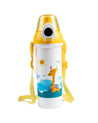Kids Water Bottle, Yellow, Plastic, 550 mL - MARKET 99