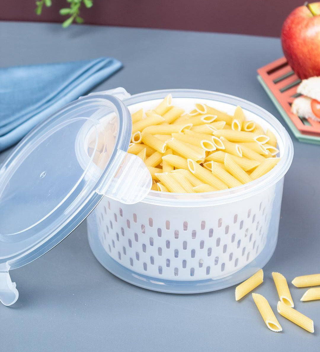 Kitchen Food Storage Containers - 1250ml, Plastic