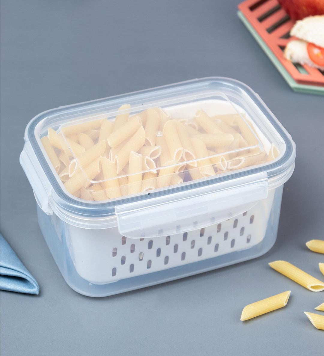 Kitchen Food Storage Containers - 1700ml, Plastic
