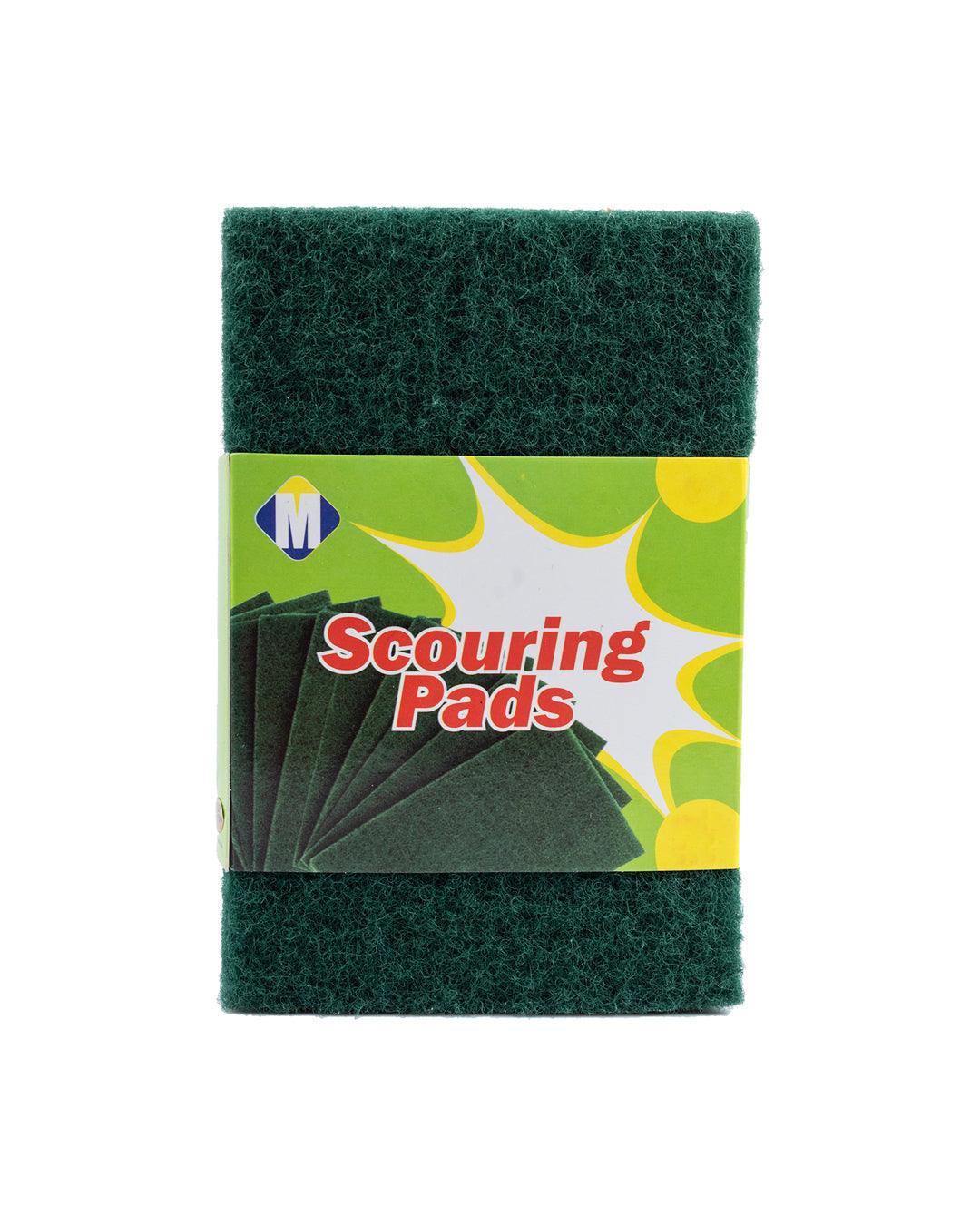 Kitchen Scrubbers, Green, Polyester, Set of 10 - MARKET 99