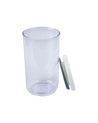 Kitchen Storage Jar with Airtight Lid, White, Plastic, 550 mL - MARKET 99