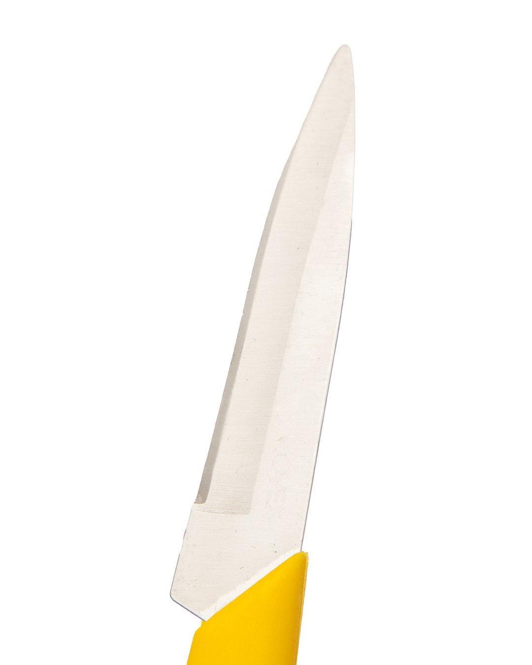 Knives, Yellow, Stainless Steel, Set of 3 - MARKET 99