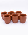 Kulhads, Handmade Indian Traditional Style Kulhad, In-Ring Design, Terracotta Colour, Ceramic, Set of 6, 130 mL - MARKET 99