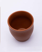 Kulhads, Handmade Indian Traditional Style Kulhad, In-Ring Design, Terracotta Colour, Ceramic, Set of 6, 130 mL - MARKET 99