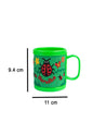 Ladybug Print Milk Mug for Children, Green, Plastic, 280 mL - MARKET 99