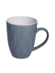 Lagoon Ceramic Mug - 360Ml, Leaf Pattern - MARKET 99