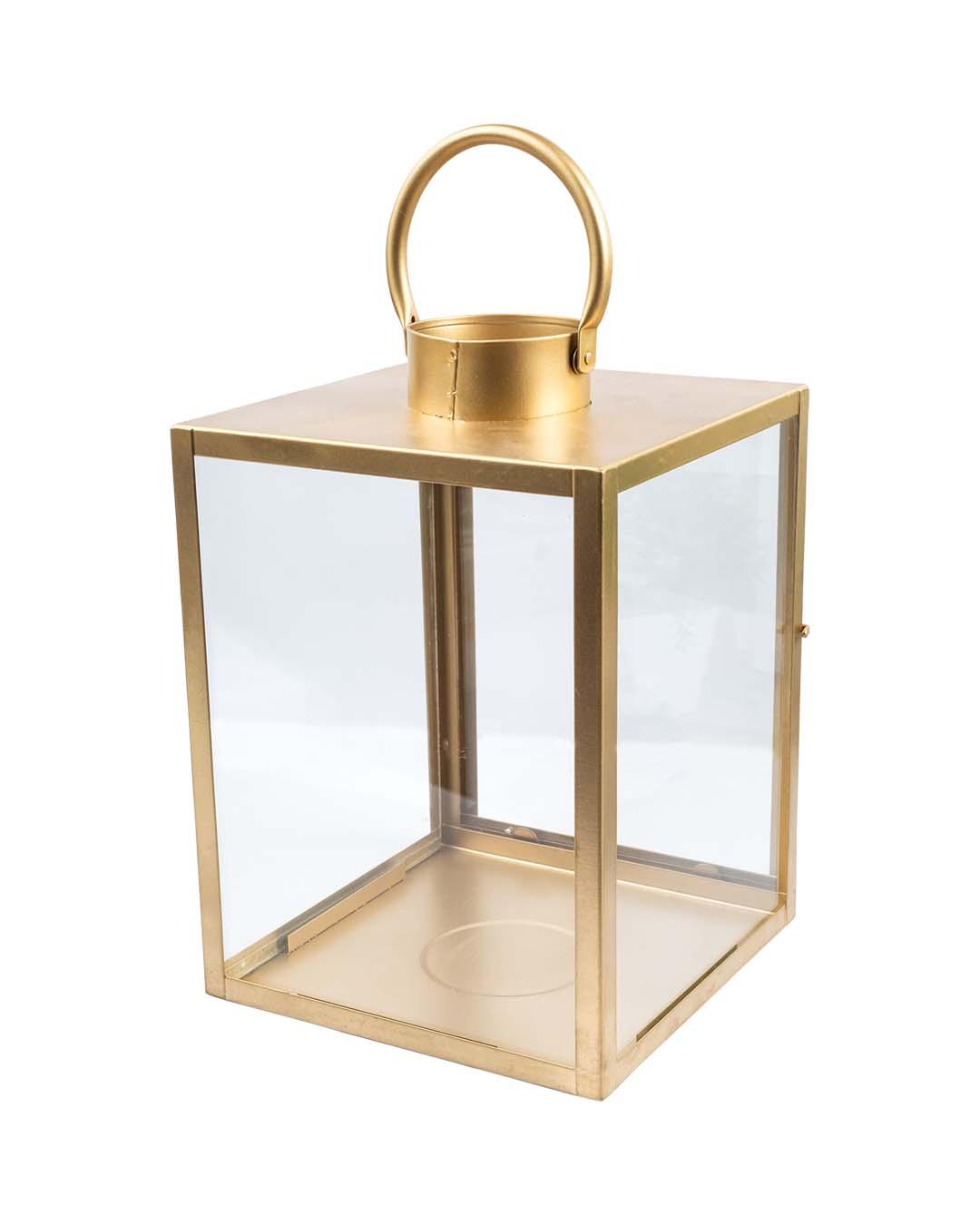 Lantern, Contemporary Style Diwali Décor, Golden Colour, Iron - MARKET 99