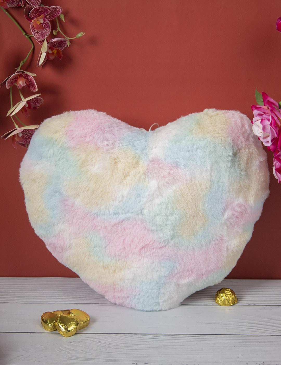 Large Rainbow Heart Cushion - MARKET 99