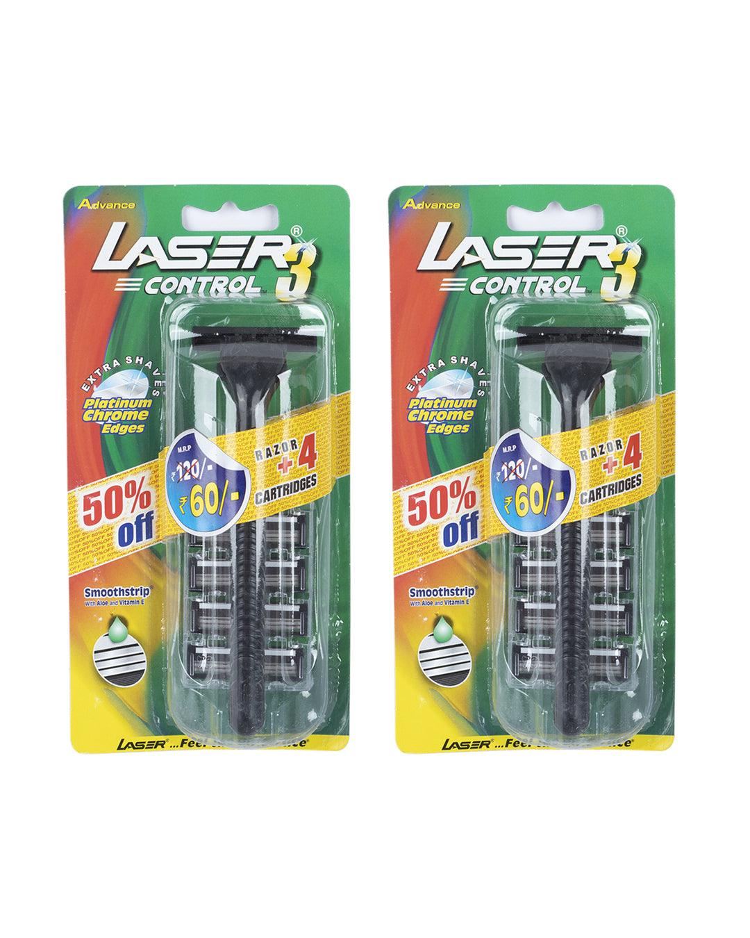 Laser Control 3 Triple Blade Razor Pack Of 2 (10 Pcs) - MARKET 99