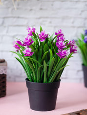 Lavender Artificial Flower With Pot - MARKET 99