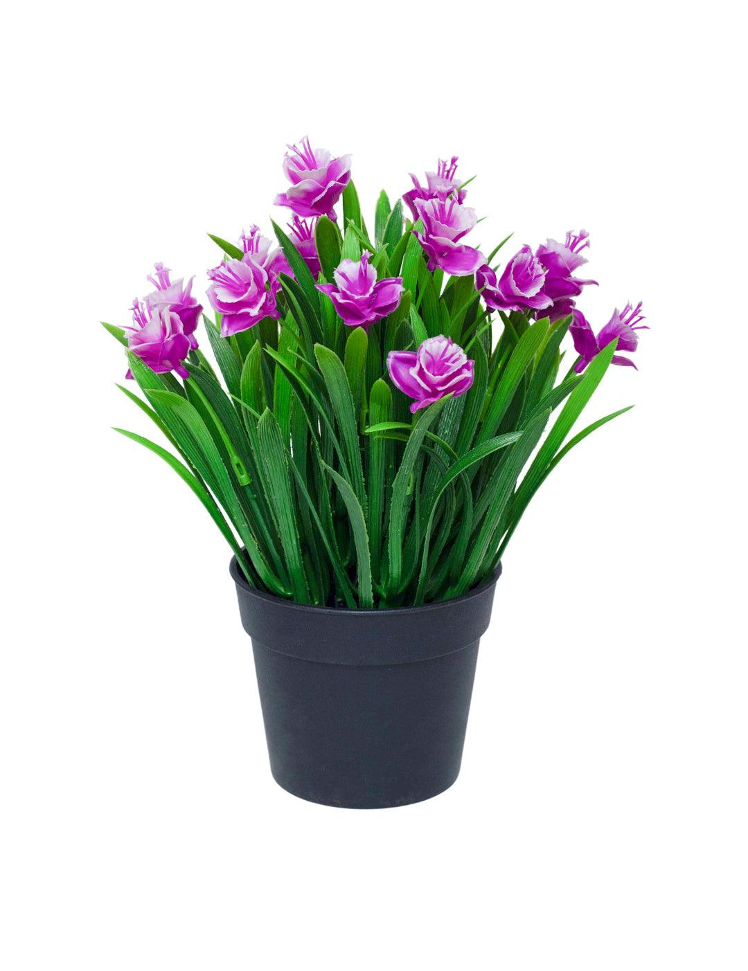 Lavender Artificial Flower With Pot - MARKET 99