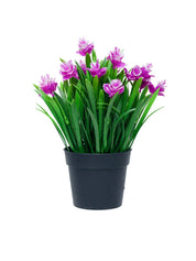 Lavender Artificial Flower With Pot - MARKET 99