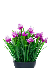 Lavender Artificial Flower With Pot - MARKET 99