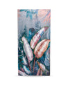 Leaves Hand Made Oil Painting, Gallery Wrapped, Blue, Canvas - MARKET 99