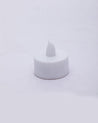 LED T-Light Candles, Battery Operated, Decorative Candles, White, Plastic, Set of 12 - MARKET 99