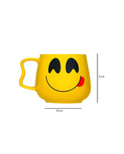 'Licking Lip Emoji' Tea & Coffee Mug in Ceramic (530mL, Microwave Safe) - MARKET 99