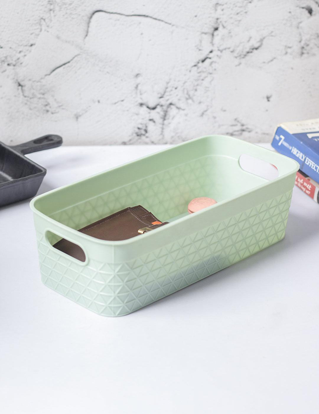 Light Green Multipurpose Storage Basket