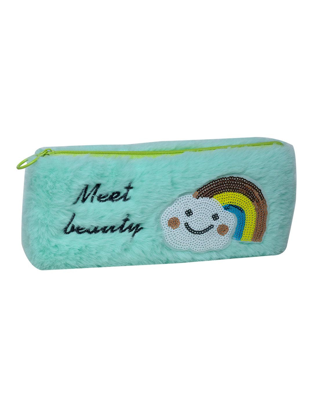 Light Green Pencil Pouch - Fur - MARKET 99