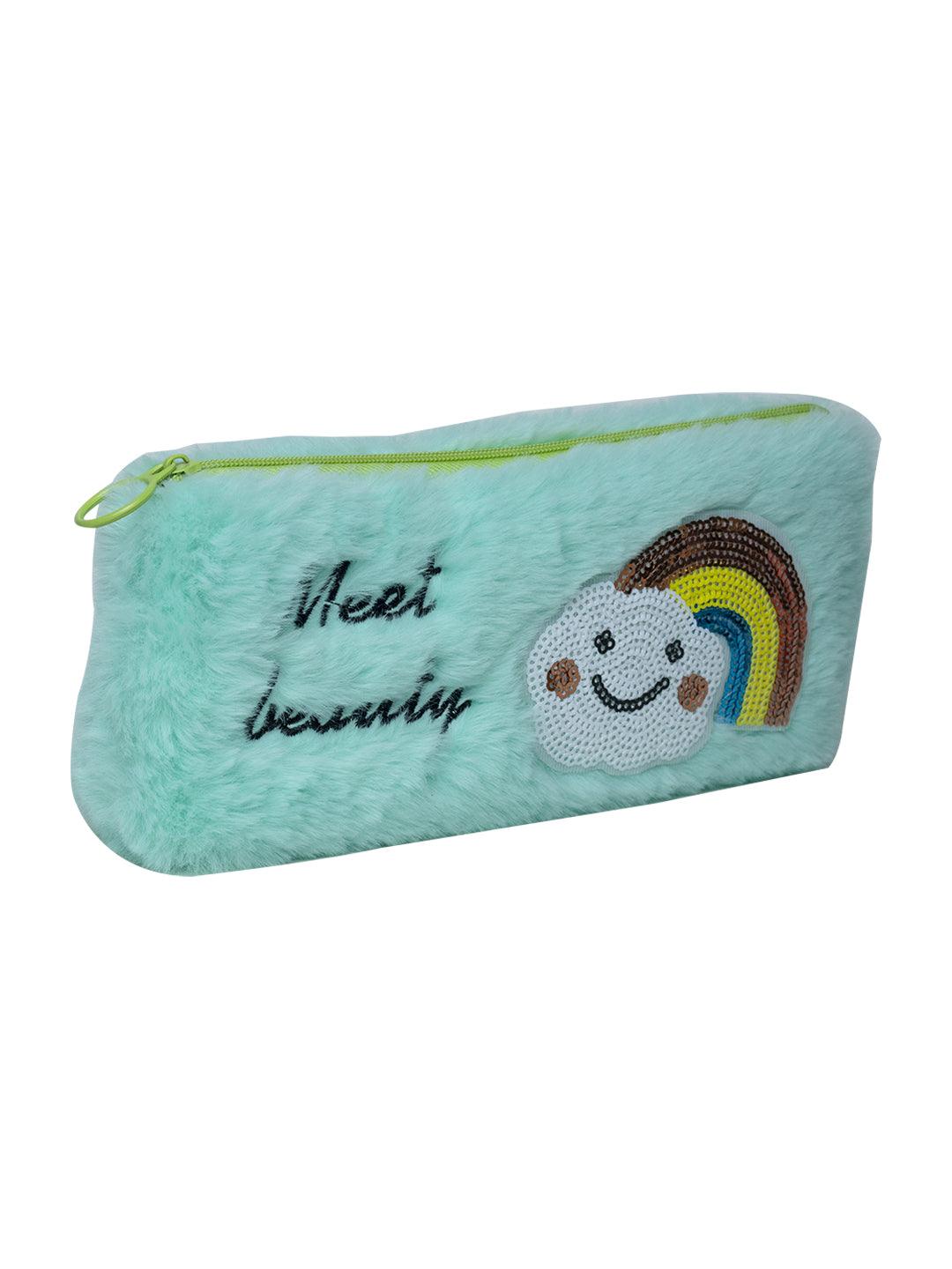 Light Green Pencil Pouch - Fur - MARKET 99