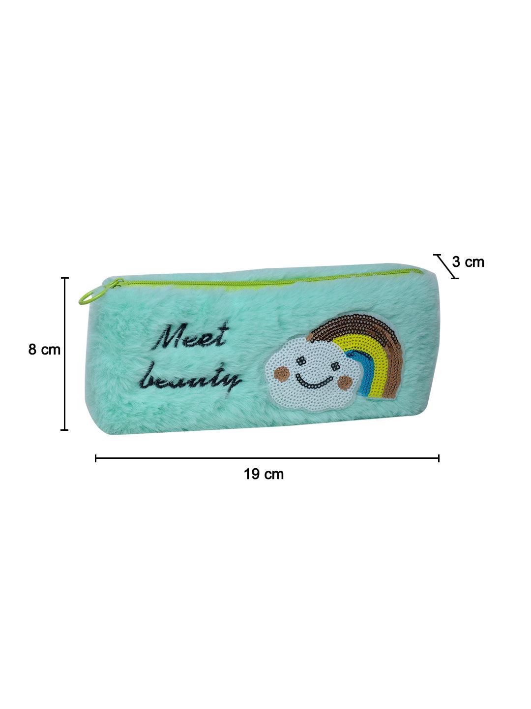 Light Green Pencil Pouch - Fur - MARKET 99