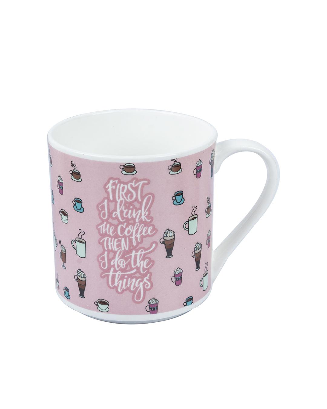 Light Pink Coffee Mugs ( Set Of 2, 340 mL) - MARKET 99